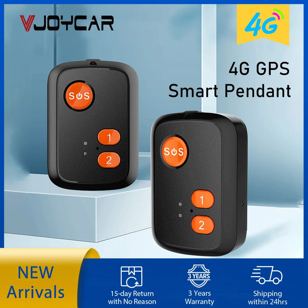 4G SOS GPS Pendant for Elder Kids Smart Locator Fall Detection Alert SOS Emergency Call Two-way Talk 1000mAh Waterproof Tracker