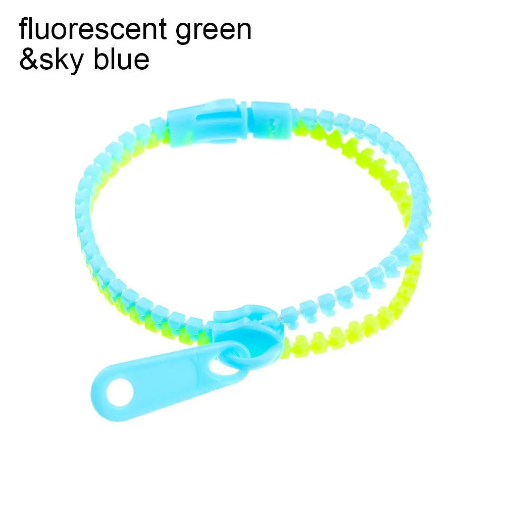 1 PC Sensory Zipper Fidget Bracelets Zip Stim Bracelet Toys Stress Anxiety Relief Autism ADHD Toys Fashion Jewelry Accessories