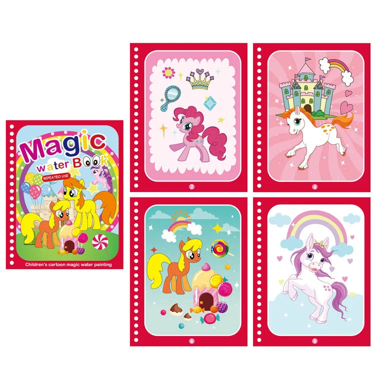 Motor Skills: Magic Water Painting/Reusable Children Activity books