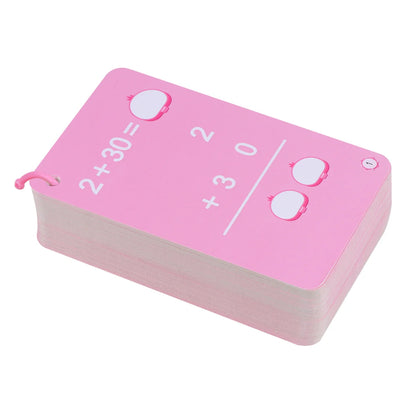 1 Set of Educational Math Flash Cards Set for Kids Early Learning(Plus or Minus in 10's)