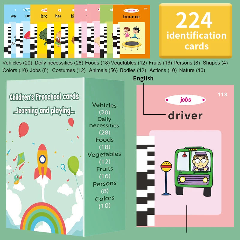 Read & Write English: Electronic Audio Book,Talking Flash Card Machine