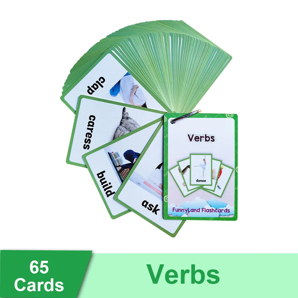 Read & Write English: Kids 3-8 Years English Words Cards Vocabulary Building Montessori Learning Toys Kindergarten Teaching Aids Educational Flashcard