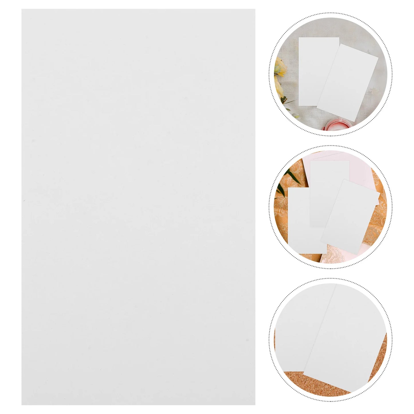 Motor Skills: 200 Pcs Blank Paper Notes Flash Cards Memory Learning