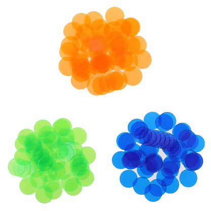 Tools for Math Learning Resources(100/50 pcs), Montessori Education Color Bingo Chips