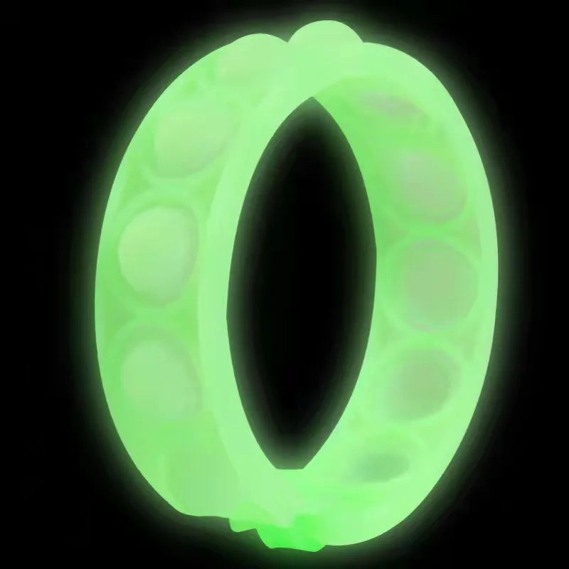 Color decompression bubble dimple toy, irritability anti-stress, Anxiety & Sensory relief color silicone bracelet