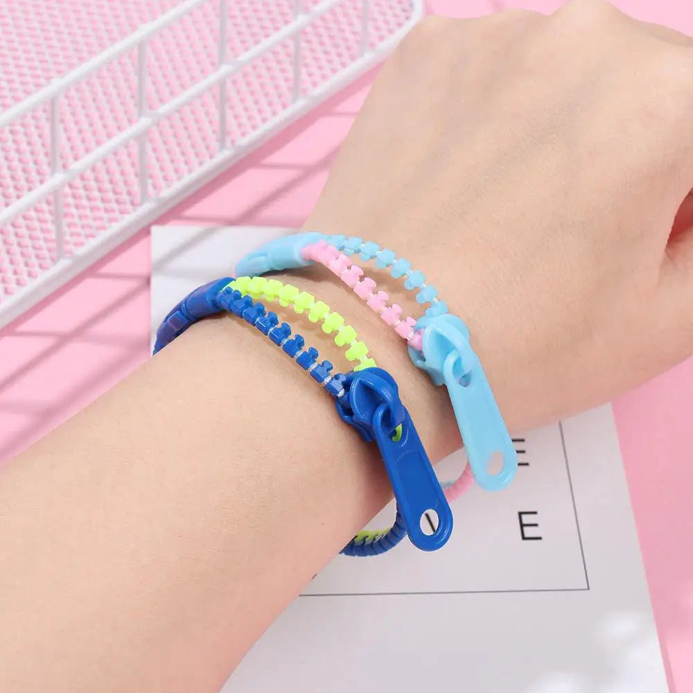 1 PC Sensory Zipper Fidget Bracelets Zip Stim Bracelet Toys Stress Anxiety Relief Autism ADHD Toys Fashion Jewelry Accessories