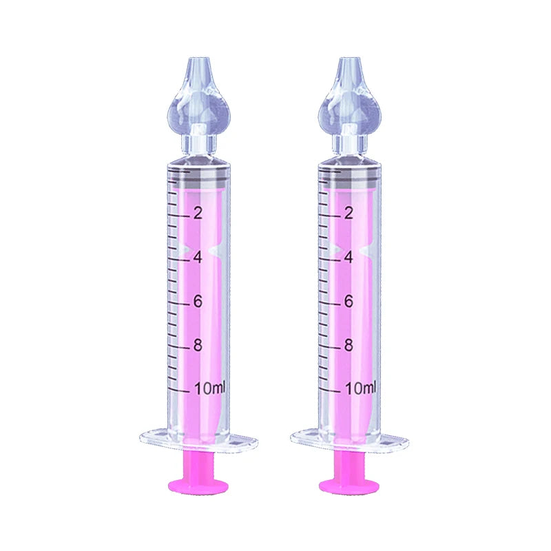 First Aid: Baby Nasal Aspirator Syringe(2pcs), Rhinitis Cleaning Equipment