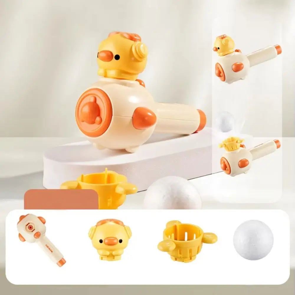 Cartoon Breathing Exerciser Toys Funny 3-in-1 Balloon Launcher Toy with Whistle Toy Release Educational Toys Sensory Autism Toys
