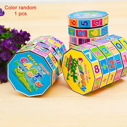 Alphabet & Numbers: Cylindrical 6-layer Plastic Digital Magic Cube, Early Education Learning
