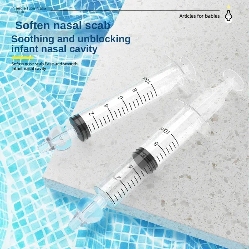 First Aid: Baby Nasal Aspirator Syringe(2pcs), Rhinitis Cleaning Equipment