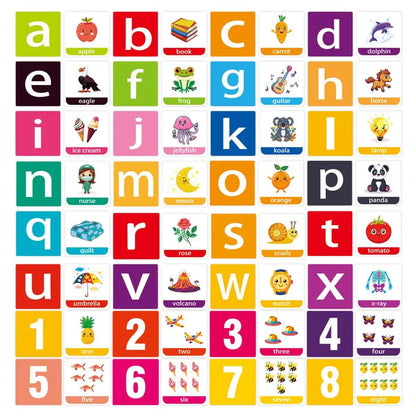 Alphabet & Numbers: Kids Flash Cards for Preschool. Learn the Alphabet, English Words, Shapes, Colors, and Numbers