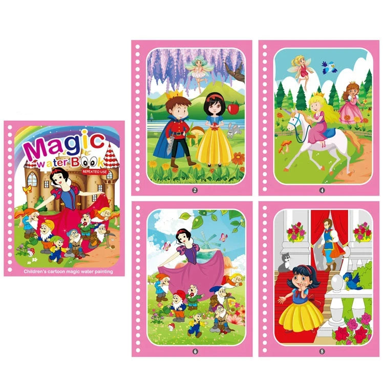 Motor Skills: Magic Water Painting/Reusable Children Activity books