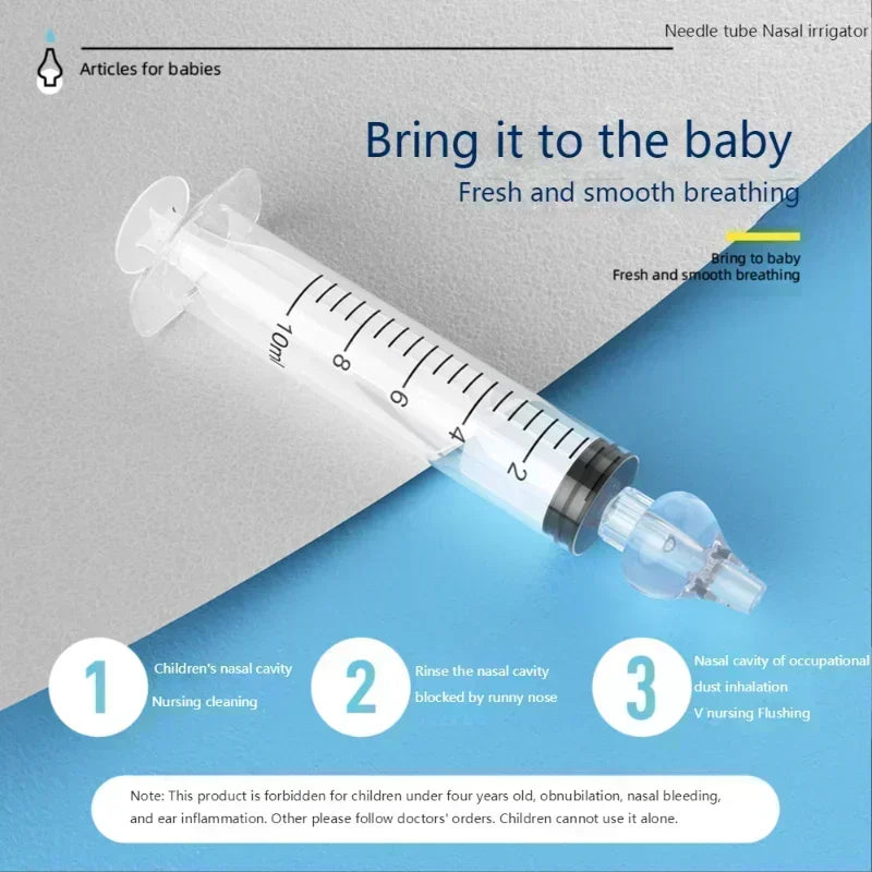 First Aid: Baby Nasal Aspirator Syringe(2pcs), Rhinitis Cleaning Equipment