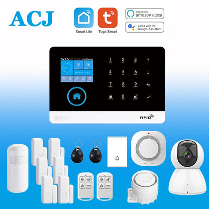 Home Alarm Systems with Motion Cameras,Smart House App Control