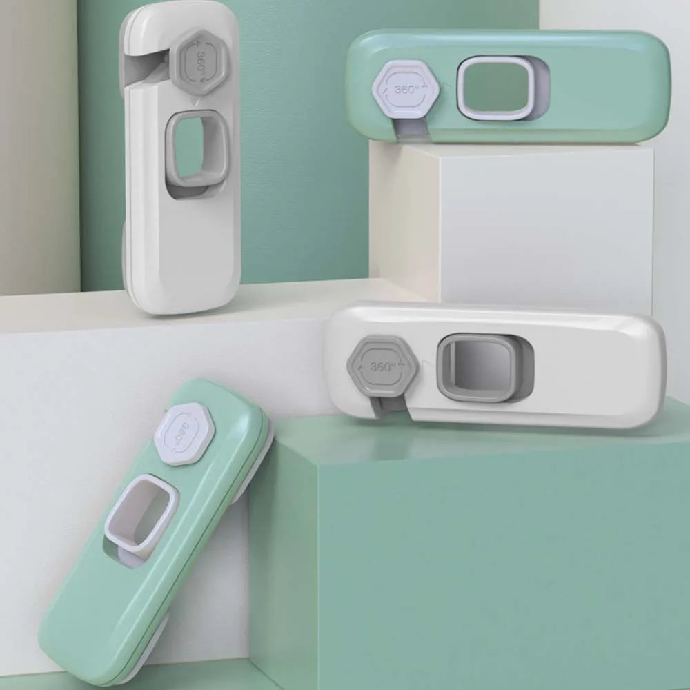 Child Safety: Anti-pinch Locks Strap & Cabinet Locks for  Furniture, Sliding Door, Refrigerator