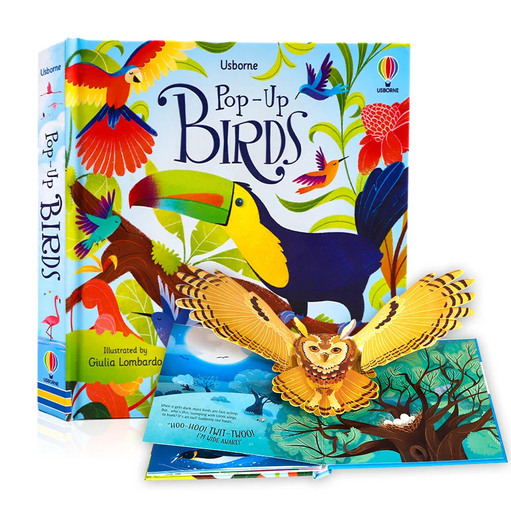 Bedtime 3D Picture Pop-Up Story Coloring Books for Children Learning English