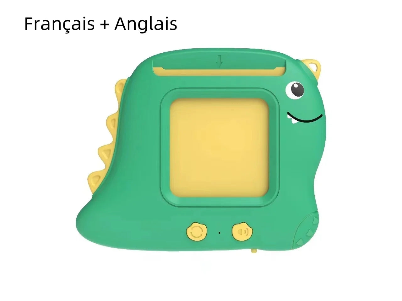 English: Little Dinosaur Learning Machine for Children, Talking Flash Card (English,Spanish,French)