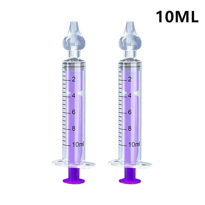 First Aid: Baby Nasal Aspirator Syringe(2pcs), Rhinitis Cleaning Equipment