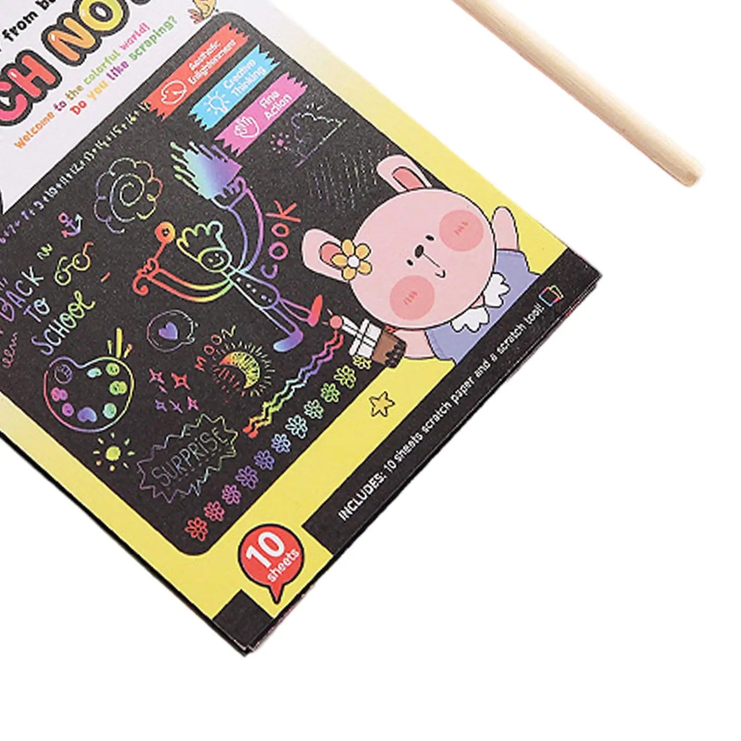 Motor Skills: Preschool Learning (Do-it-Yourself) Drawing Scratch Painting