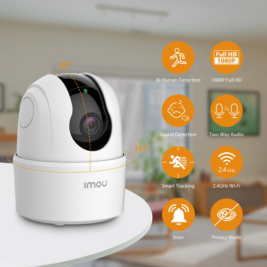 Home Surveillance Wifi 360 Camera with Detection Night Vision