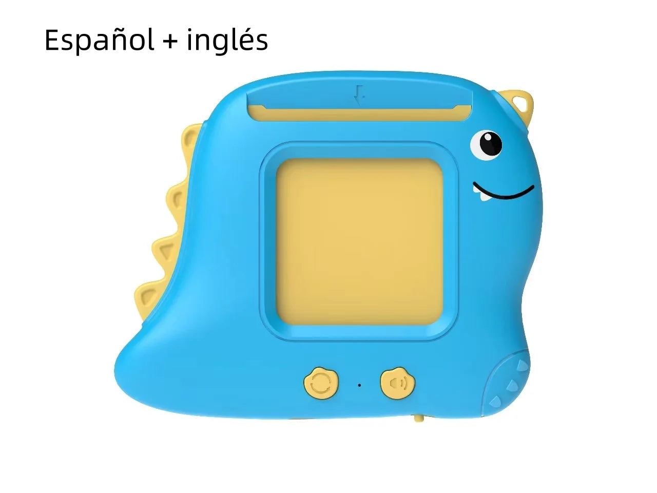 English: Little Dinosaur Learning Machine for Children, Talking Flash Card (English,Spanish,French)