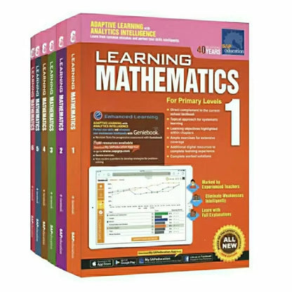 Learning Mathematics 6 Books/Set(Grade 1-6)
