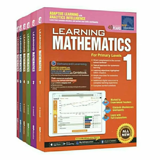 Learning Mathematics 6 Books/Set(Grade 1-6)