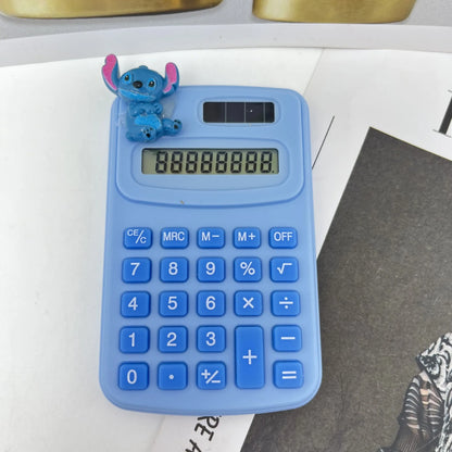 Disney Stitch Math Calculator for Children Learning, Solar Powered Cartoons