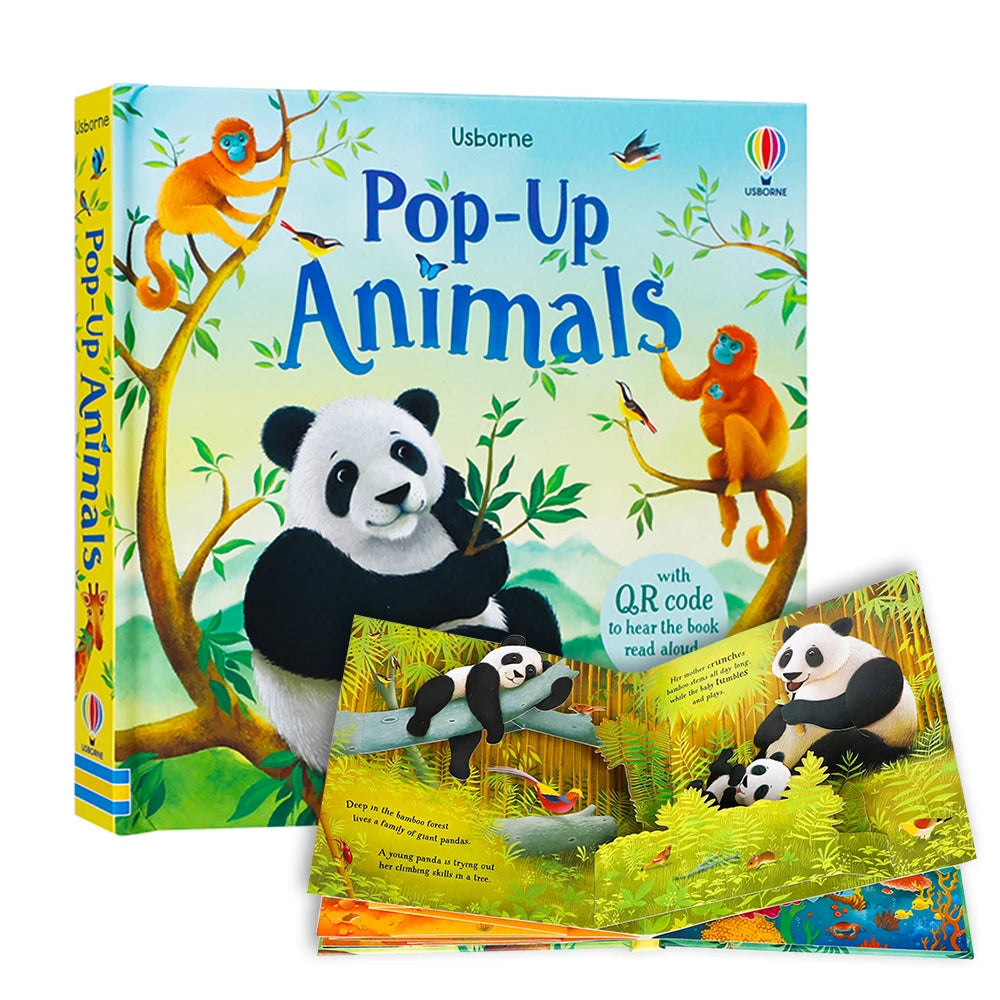 Bedtime 3D Picture Pop-Up Story Coloring Books for Children Learning English
