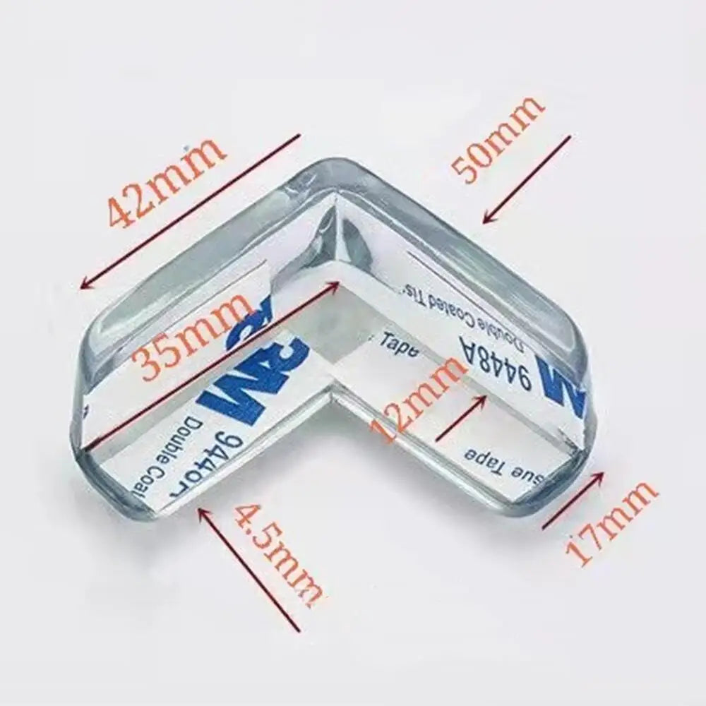 4Pcs/set Baby Safety L Shape Transparent Protectors for Table & Furniture Guards