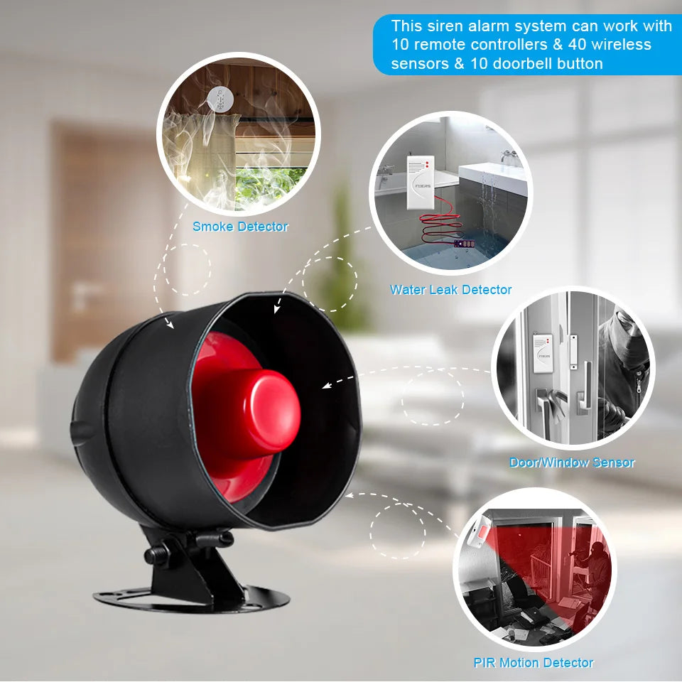 Home Alarm Systems with Loud Siren Speaker