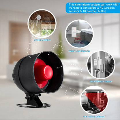 Home Alarm Systems with Loud Siren Speaker