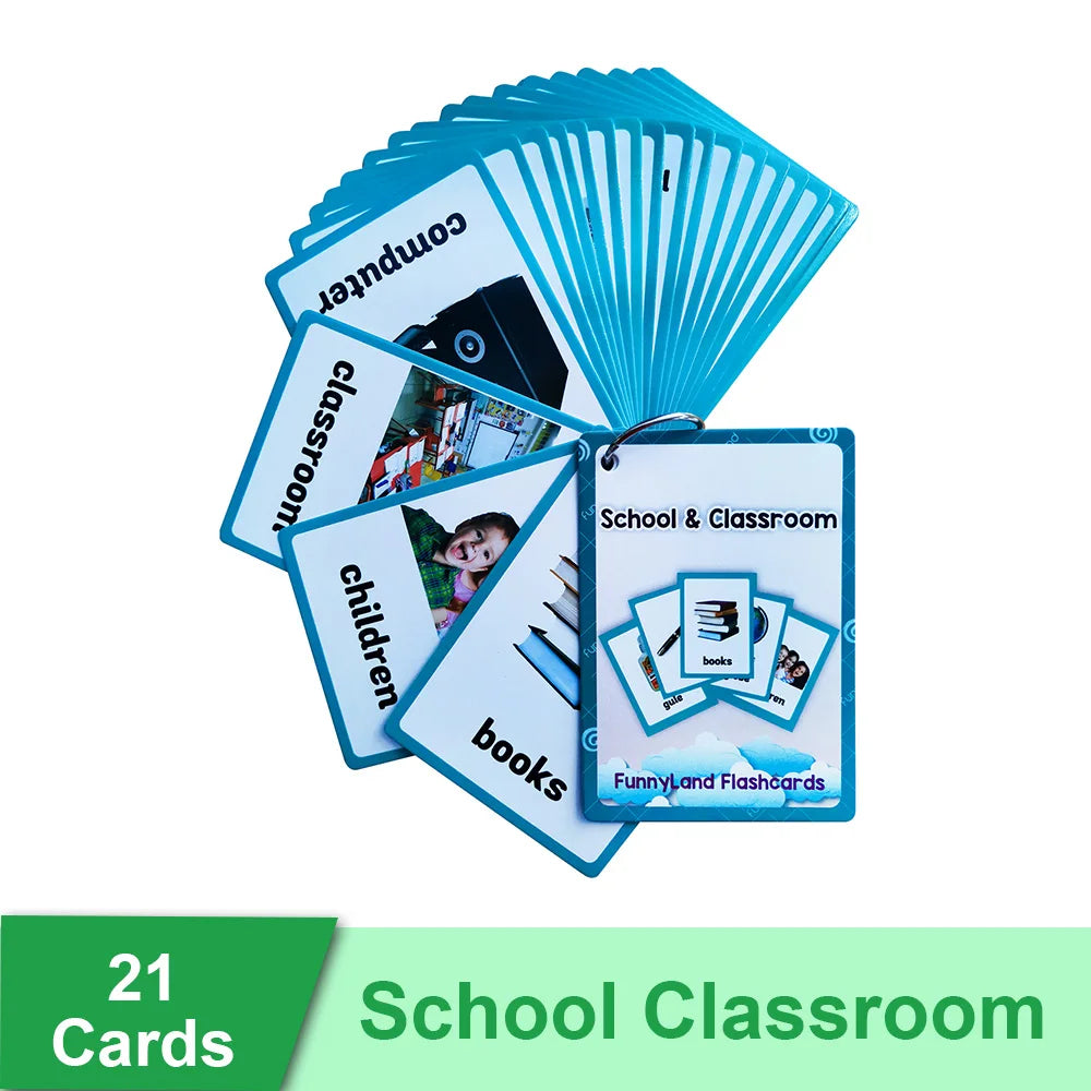 Read & Write English: Kids 3-8 Years English Words Cards Vocabulary Building Montessori Learning Toys Kindergarten Teaching Aids Educational Flashcard