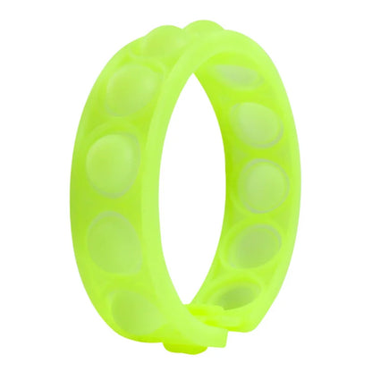Color decompression bubble dimple toy, irritability anti-stress, Anxiety & Sensory relief color silicone bracelet
