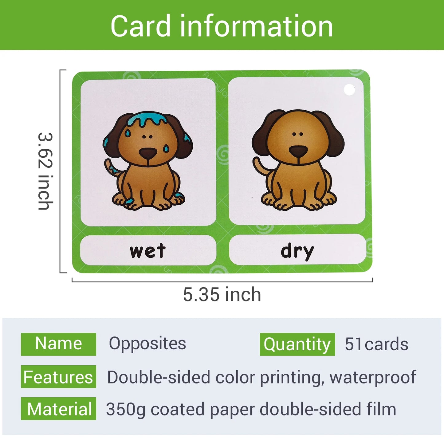Read & Write English: 120 Groups Opposites Synonyms English Flashcards Word Card Games for Kids Baby Learning Educational Toys For Children Montessori