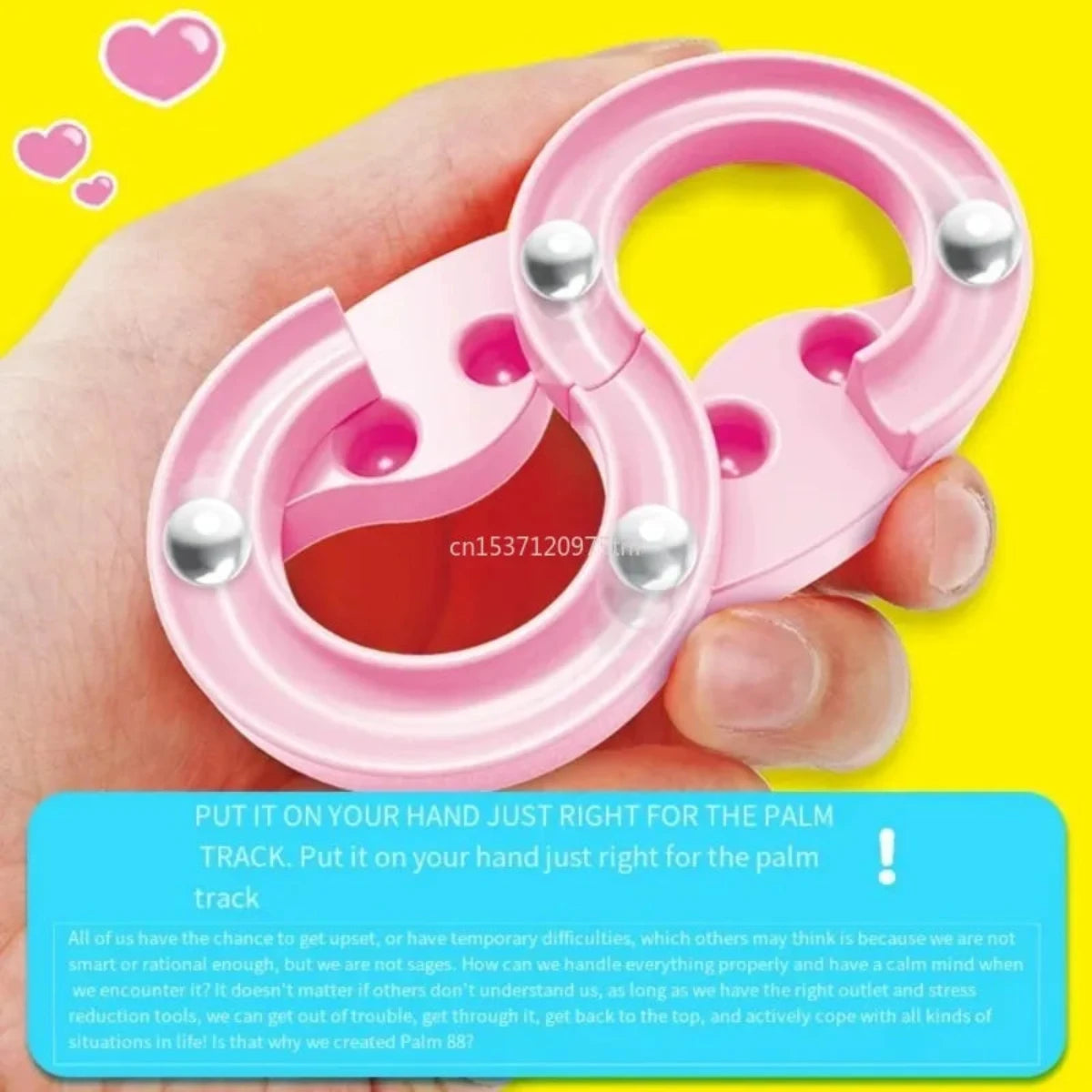 Stress: Handheld 88 Track Finger Flexible Fidget. Sensoriel Anxiety and Stress Relief, ADHD Decompression Training