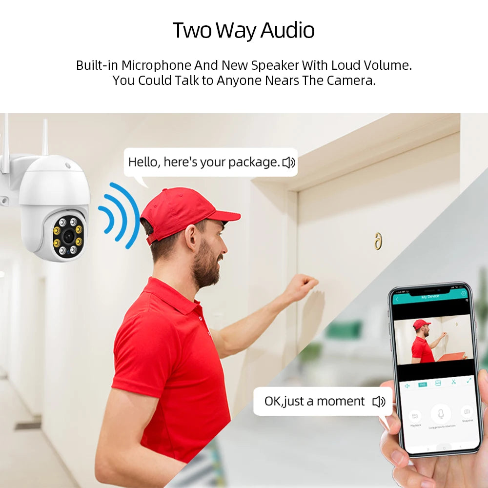 Outdoor Wifi Color Surveillance Camera (360*) with  Auto Tracking