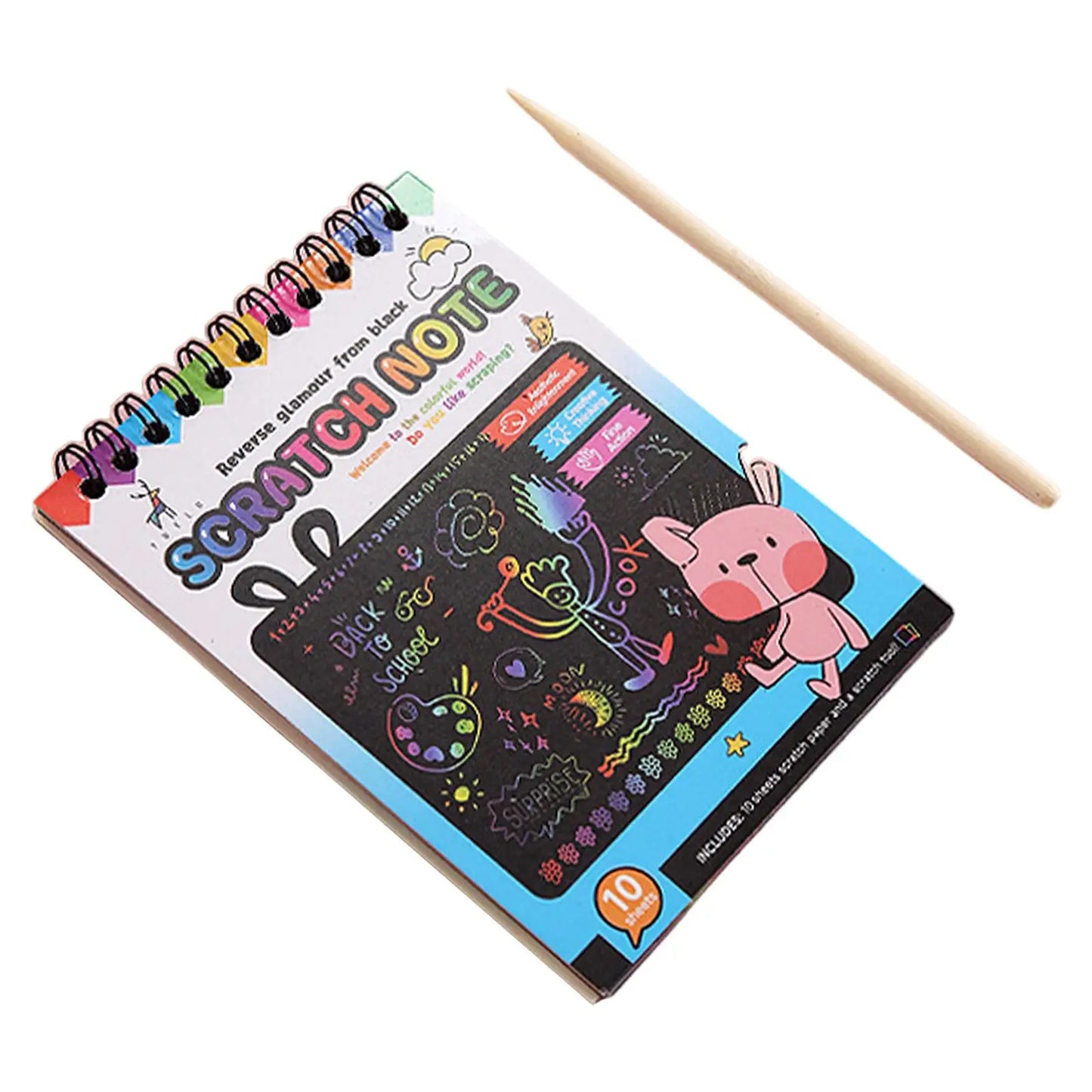 Motor Skills: Preschool Learning (Do-it-Yourself) Drawing Scratch Painting