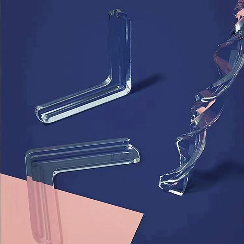 4 Pcs Silicone Safety Furniture Edge Banding Corner Guards Aluminum Angles Windows Anti-bump Head Protector Child Anti-collision