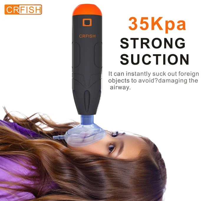 Top of the line Portable Anti-Choking Device, a Trigger Button System not pull-out one. First aid device for families