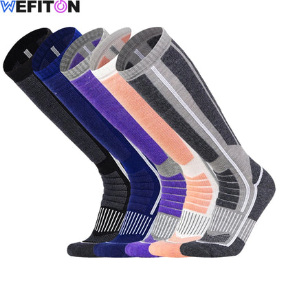 1Pair Ski Socks Skiing Socks Neuropathy OTC Women Men Thermal Knee High Warm Winter Snow Skating Snowboarding Socks Merino Wool