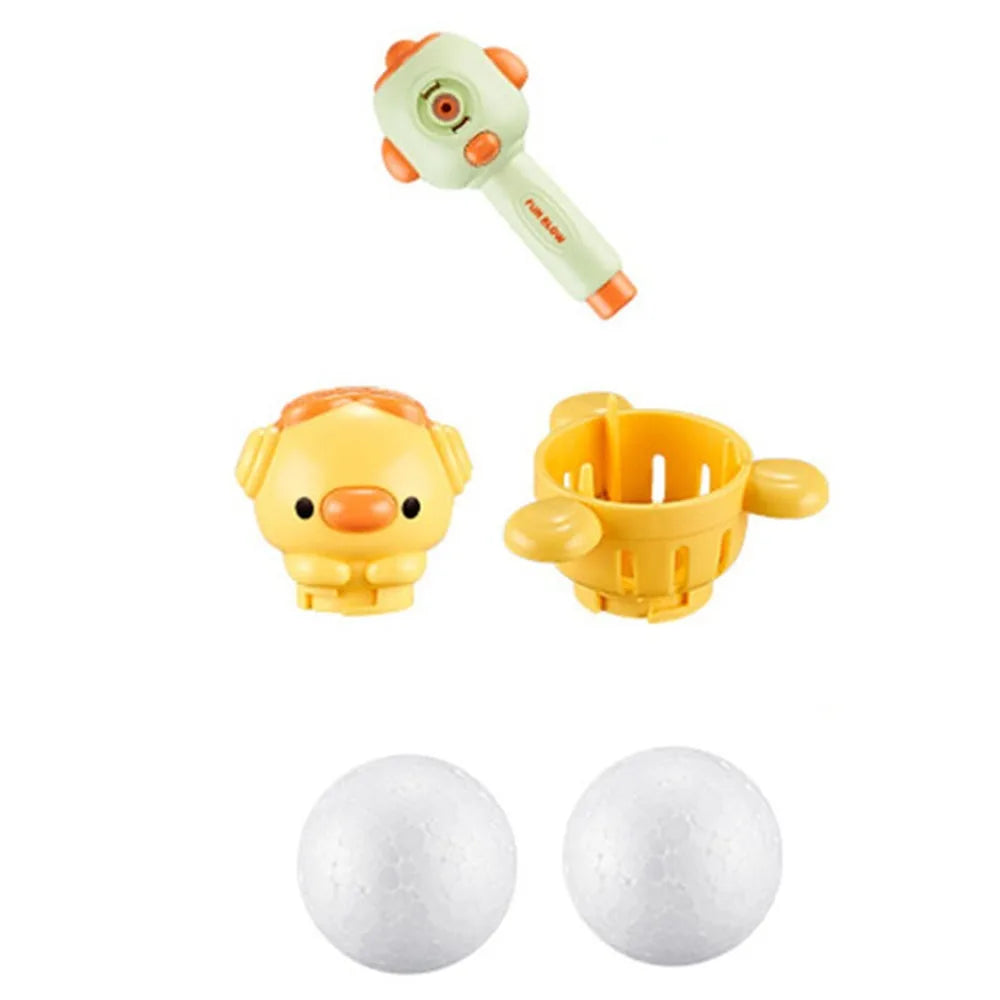Cartoon Breathing Exerciser Toys Funny 3-in-1 Balloon Launcher Toy with Whistle Toy Release Educational Toys Sensory Autism Toys
