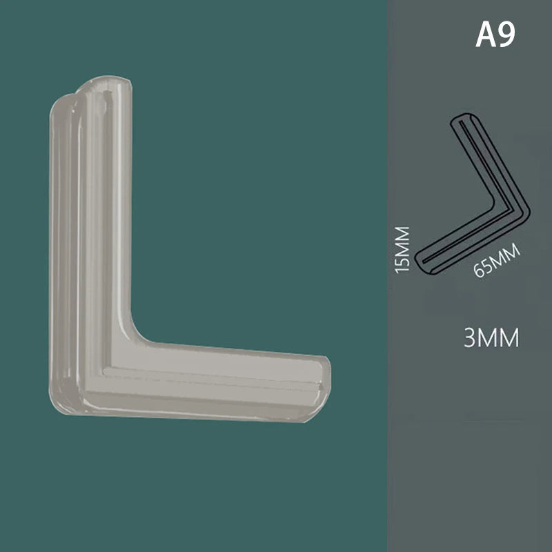 4 Pcs Silicone Safety Furniture Edge Banding Corner Guards Aluminum Angles Windows Anti-bump Head Protector Child Anti-collision