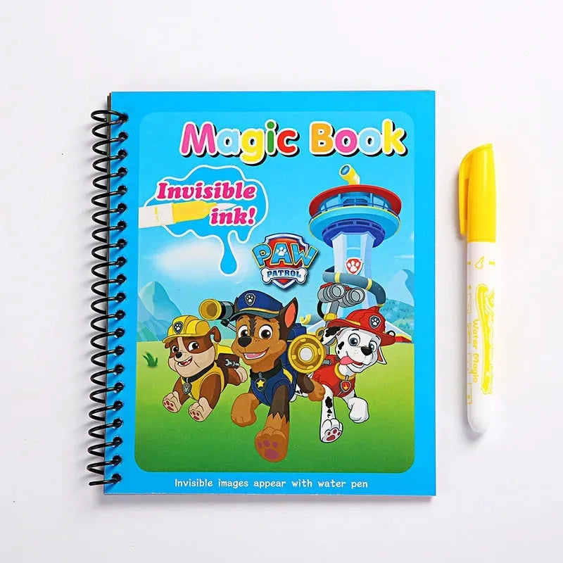 Sensory: Paw Patrol Reusable Magic Water Drawing Coloring Book Kids Sensory Early Education