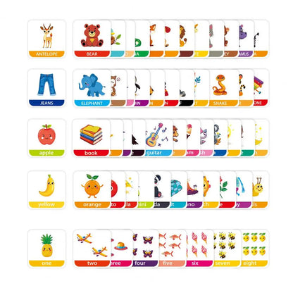 Alphabet & Numbers: Kids Flash Cards for Preschool. Learn the Alphabet, English Words, Shapes, Colors, and Numbers