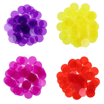 Tools for Math Learning Resources(100/50 pcs), Montessori Education Color Bingo Chips