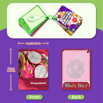Alphabet & Numbers: Preschool Food & Alphabet Flash Cards for Babies (45 Multipurpose cards)