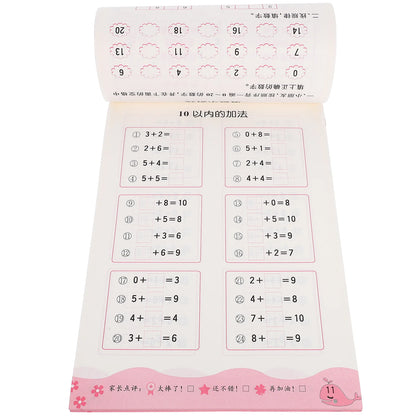 1 Set of Educational Math Flash Cards Set for Kids Early Learning(Plus or Minus in 10's)