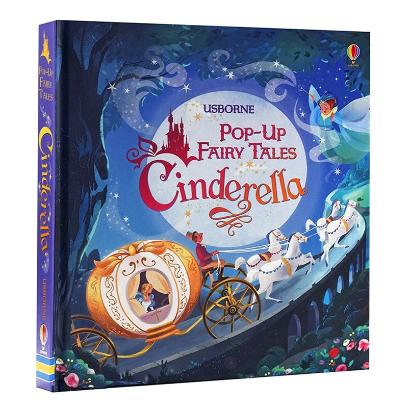 Bedtime 3D Picture Pop-Up Story Coloring Books for Children Learning English