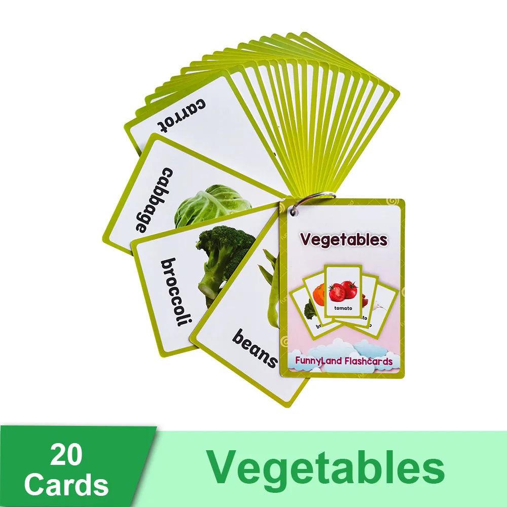 Read & Write English: Kids 3-8 Years English Words Cards Vocabulary Building Montessori Learning Toys Kindergarten Teaching Aids Educational Flashcard